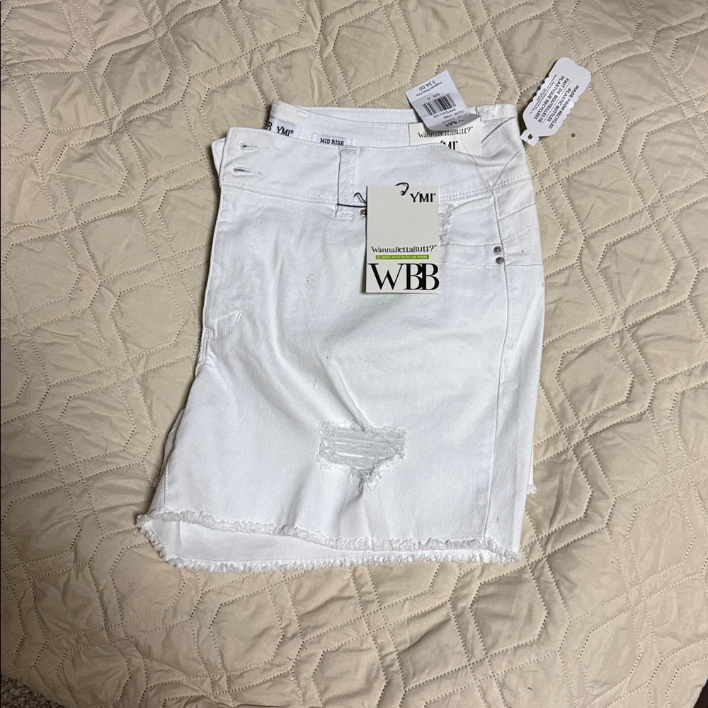 YMI White Jean Shorts for Women